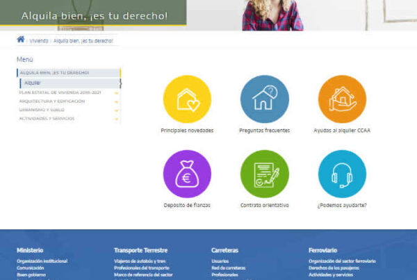 el ministerio de fomento ha creado un sitio web de información al ciudadano sobre el alquiler